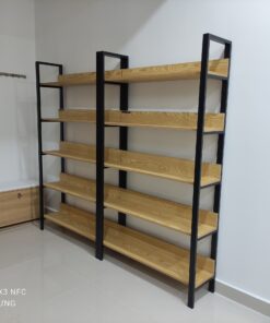 Alternative view of Kệ Shop Khung Sắt Mặt Gỗ SGH-2175