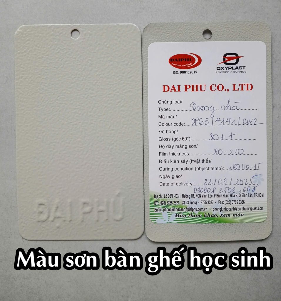 Màu sơn tĩnh điện DP4141 của Đại Phú - Hệ trong nhà